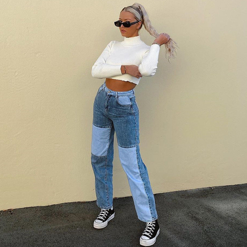 Valenzora Jeans mit hoher Taille und geradem Bein, Damen