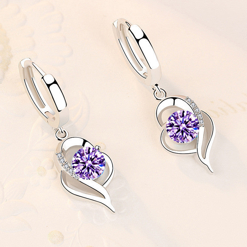 Valenzora | Stylish Silver Zircon Earrings for Women