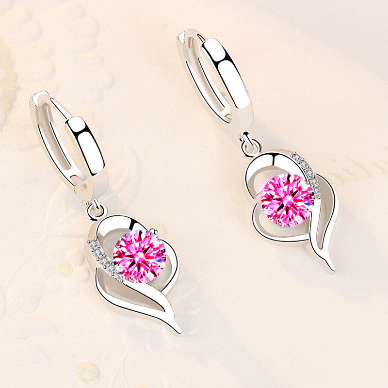 Valenzora | Stylish Silver Zircon Earrings for Women