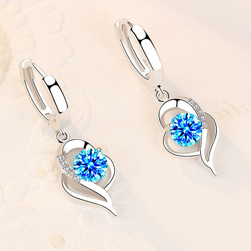 Valenzora | Stylish Silver Zircon Earrings for Women