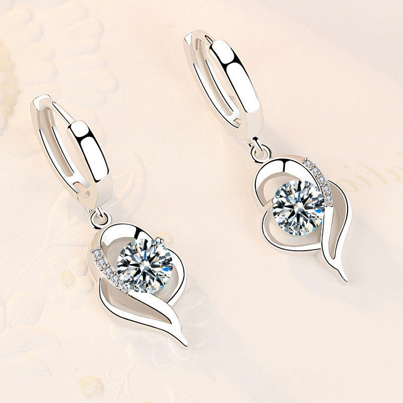 Valenzora | Stylish Silver Zircon Earrings for Women