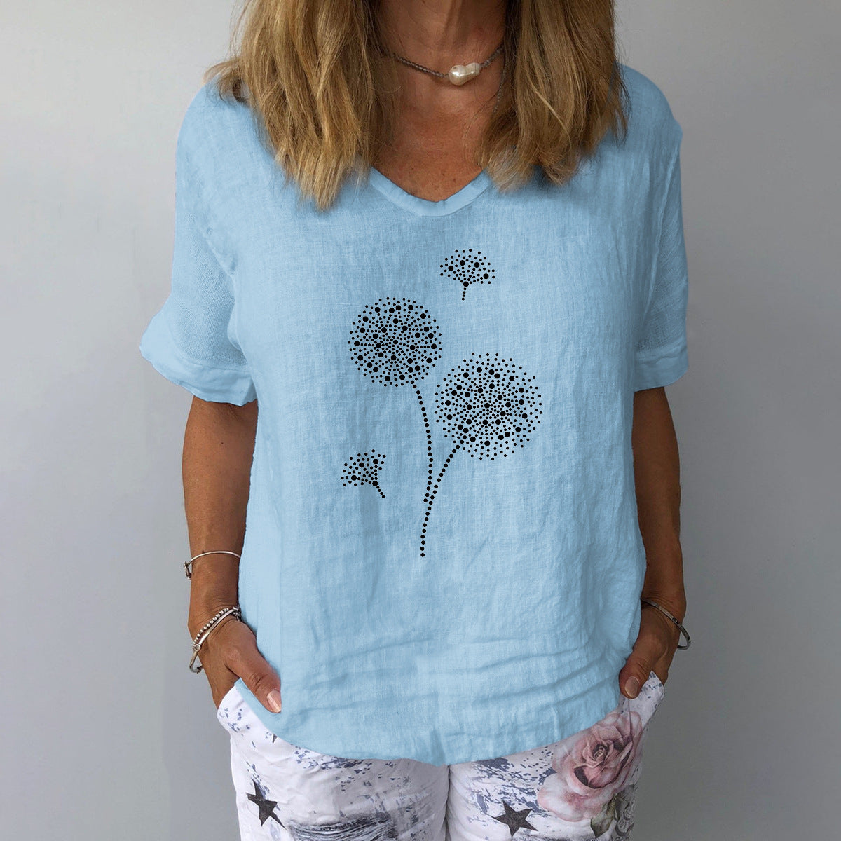 Valenzora | Casual cotton-linen shirt for women