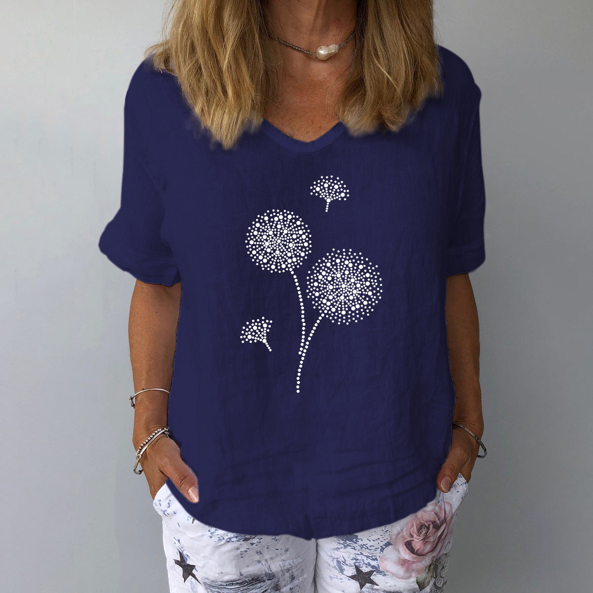 Valenzora | Casual cotton-linen shirt for women