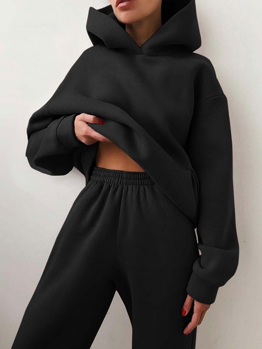 Valenzora | Part Jogging Suit - Oversized Tracksuit with Hood and Sweatpants