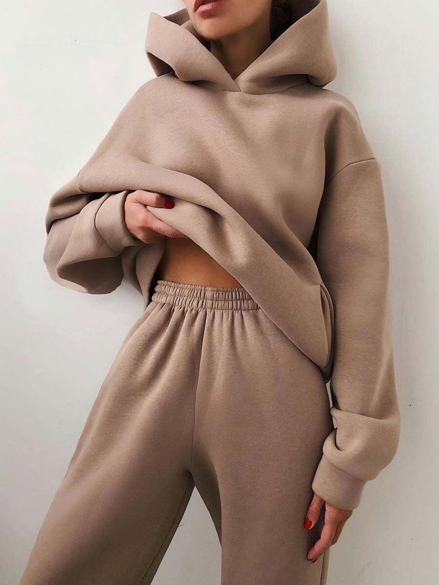 Valenzora | Part Jogging Suit - Oversized Tracksuit with Hood and Sweatpants