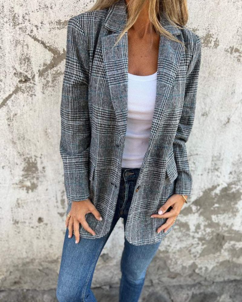 Valenzora | Classic Check Blazer