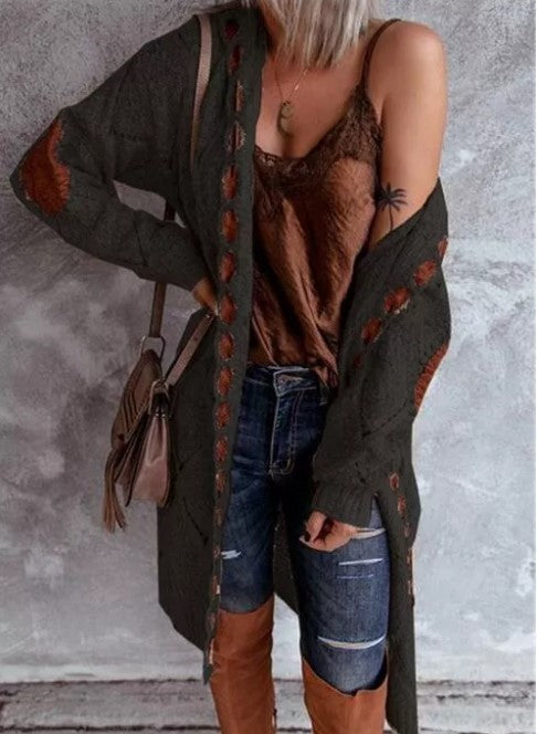 Valenzora | Fashionable cardigan with hood