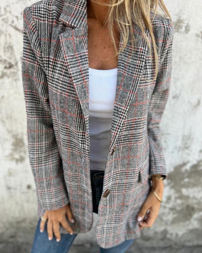 Valenzora | Classic Check Blazer