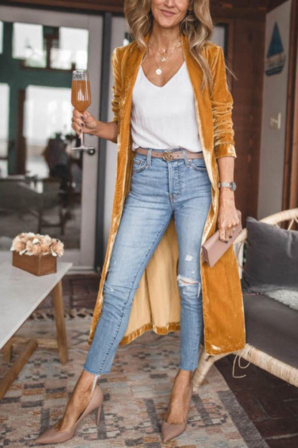 Velvet kimono jacket