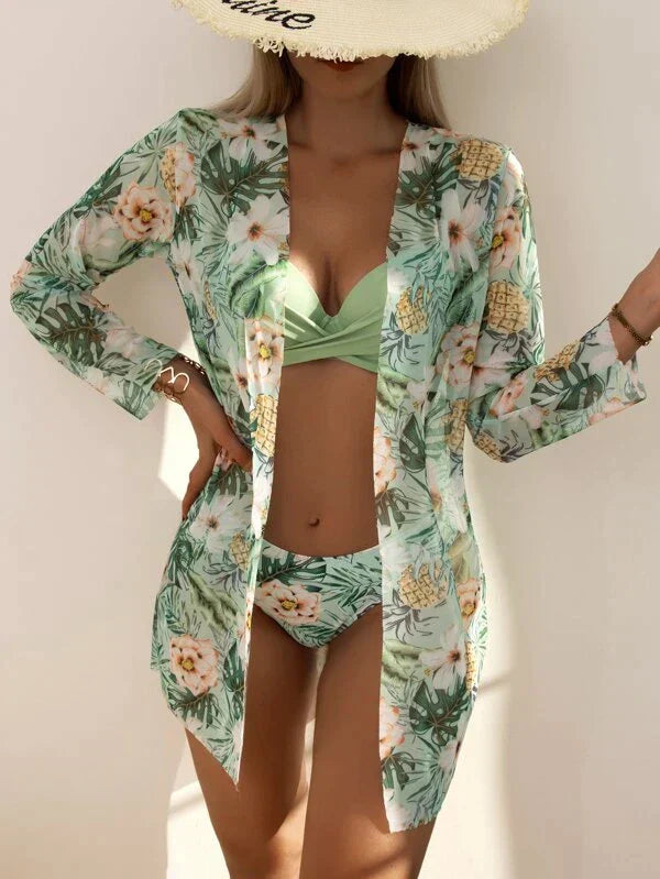 Valenzora -in-1 Bikini Set with Floral Pattern (Bestseller)
