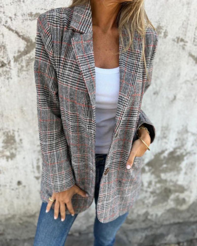 Valenzora | Classic Check Blazer