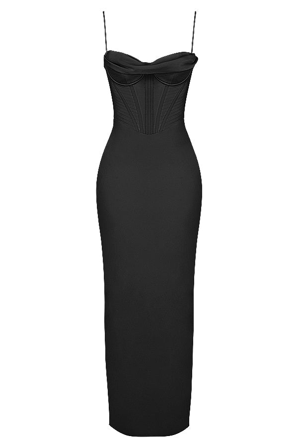 Valenzora | Maxi dress with off-the-shoulder design
