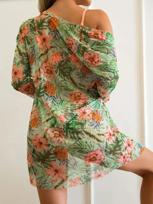 Valenzora -in-1 Bikini Set with Floral Pattern (Bestseller)
