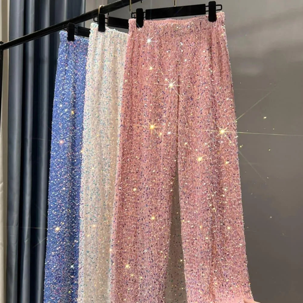 Valenzora | Weite Sonnenhose mit Pailletten