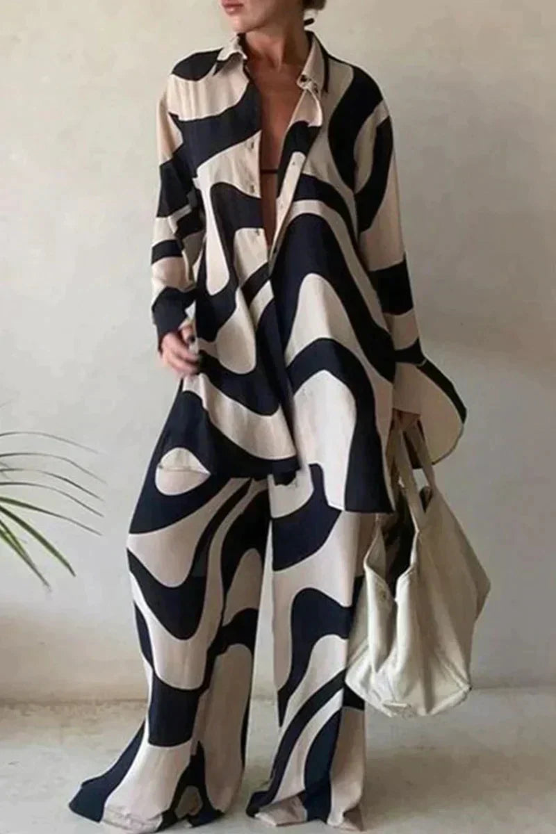 Valenzora | Fashionable printed pantsuit for women