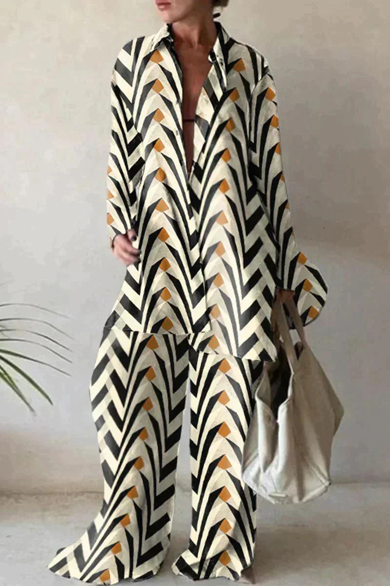 Valenzora | Fashionable printed pantsuit for women