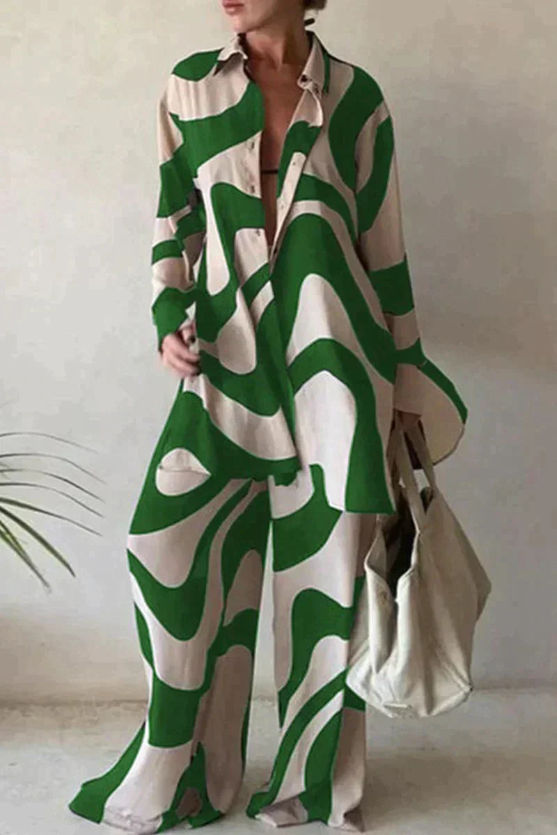 Valenzora | Fashionable printed pantsuit for women
