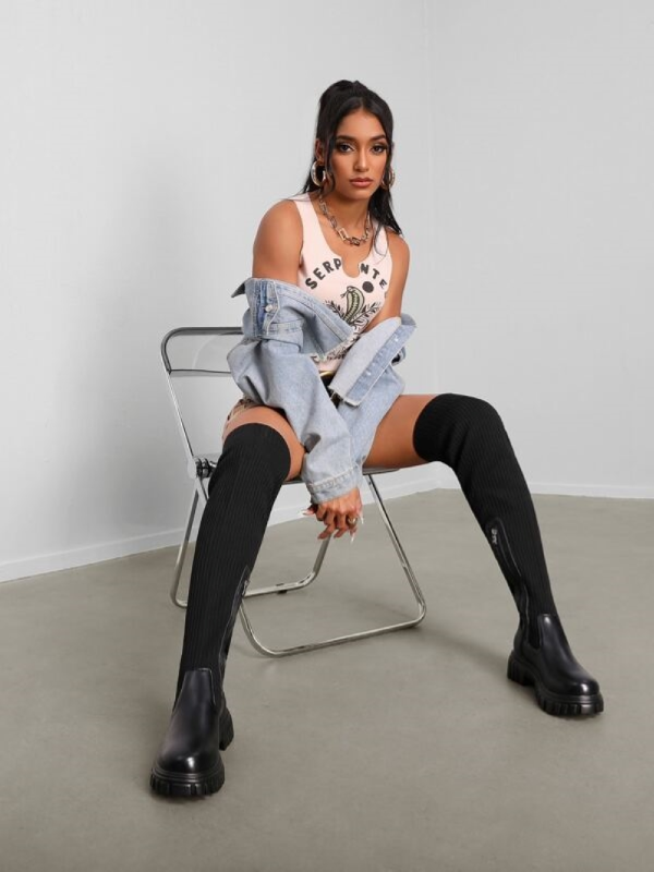 Valenzora | Luxuriöse Overknee-Stiefel