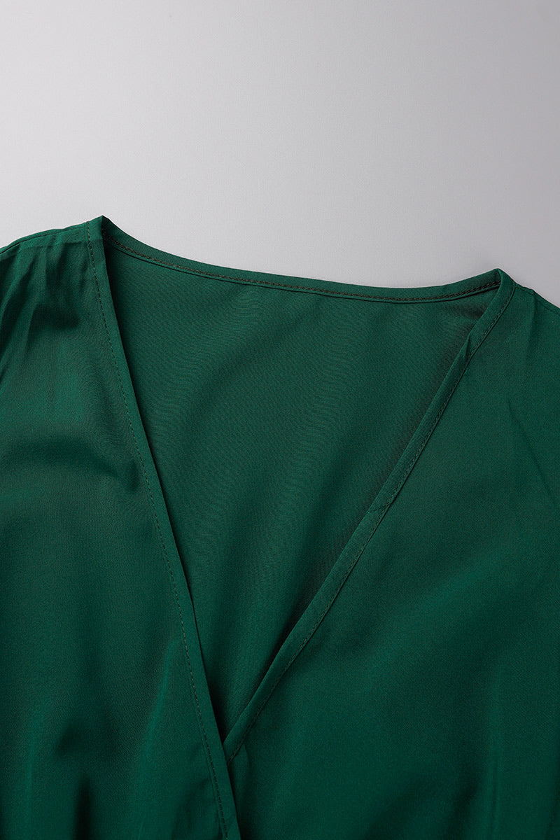 Valenzora | Elegant Solid Color High Opening V-Neck Sleeveless Dress - 3 Colors