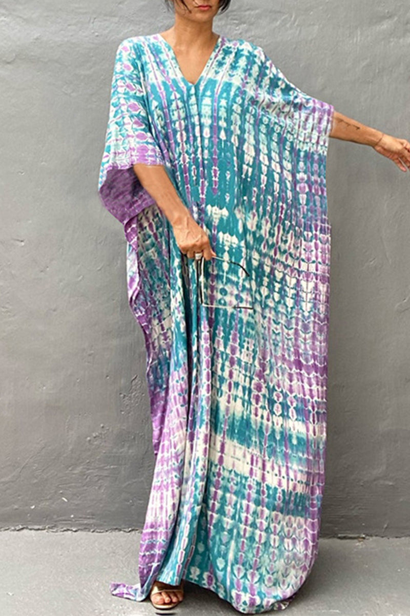 Valenzora | Lässiges Strandkleid mit Print als Überwurf für Bademode