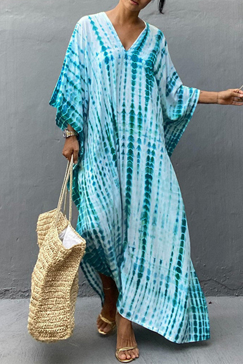 Valenzora | Lässiges Strandkleid mit Print als Überwurf für Bademode