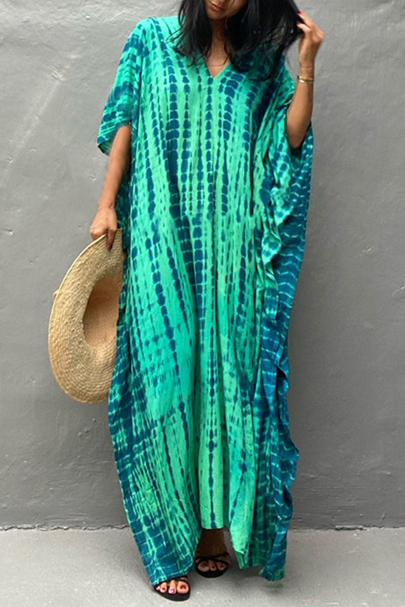 Valenzora | Lässiges Strandkleid mit Print als Überwurf für Bademode