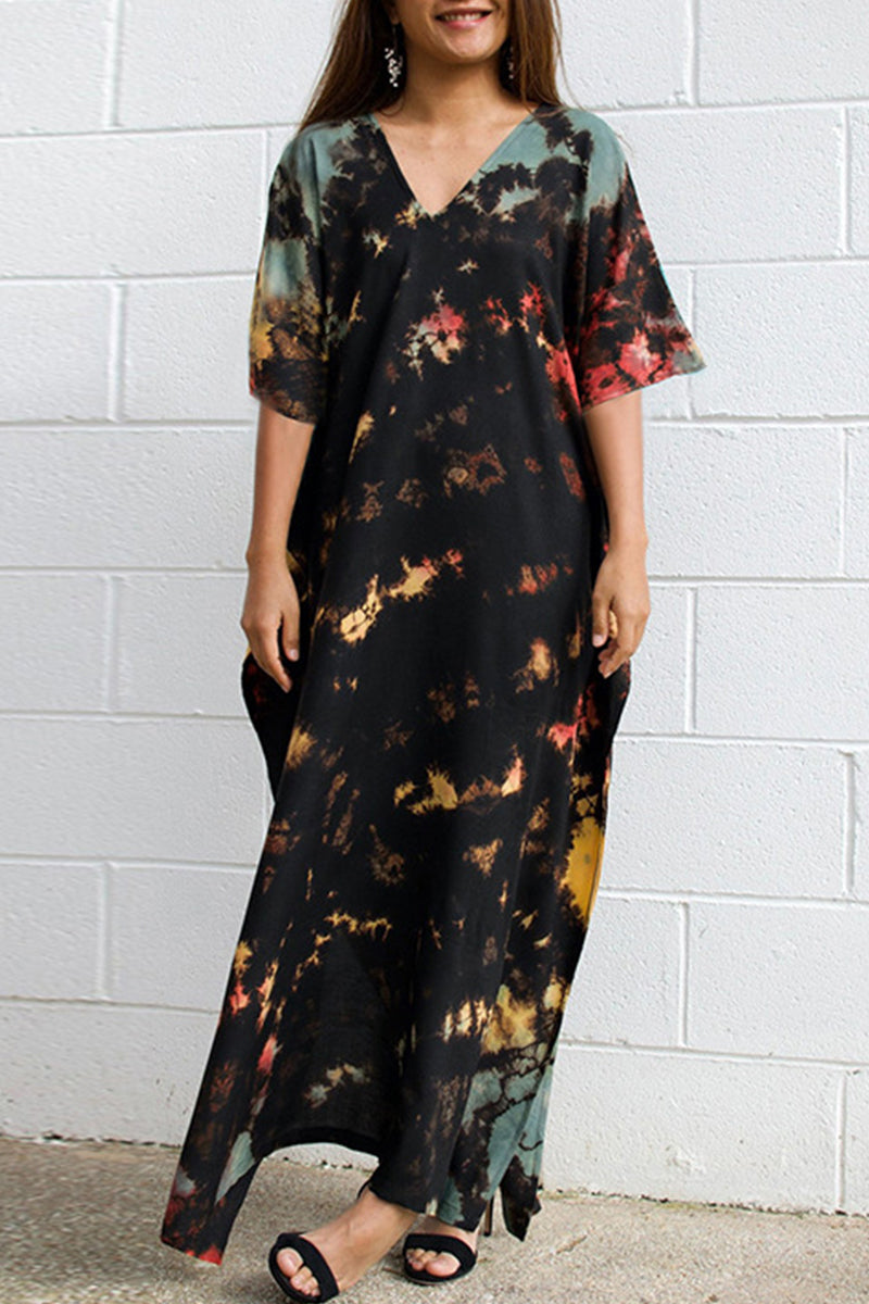Valenzora | Lässiges Strandkleid mit Print als Überwurf für Bademode