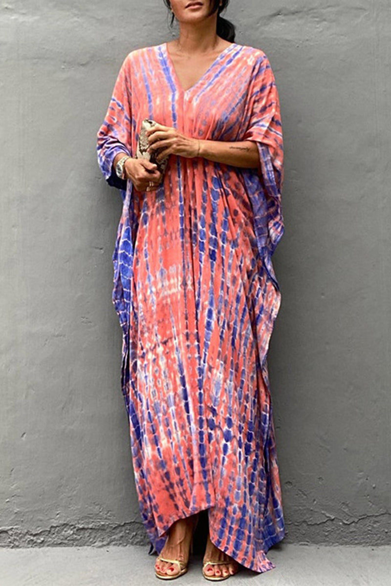Valenzora | Lässiges Strandkleid mit Print als Überwurf für Bademode