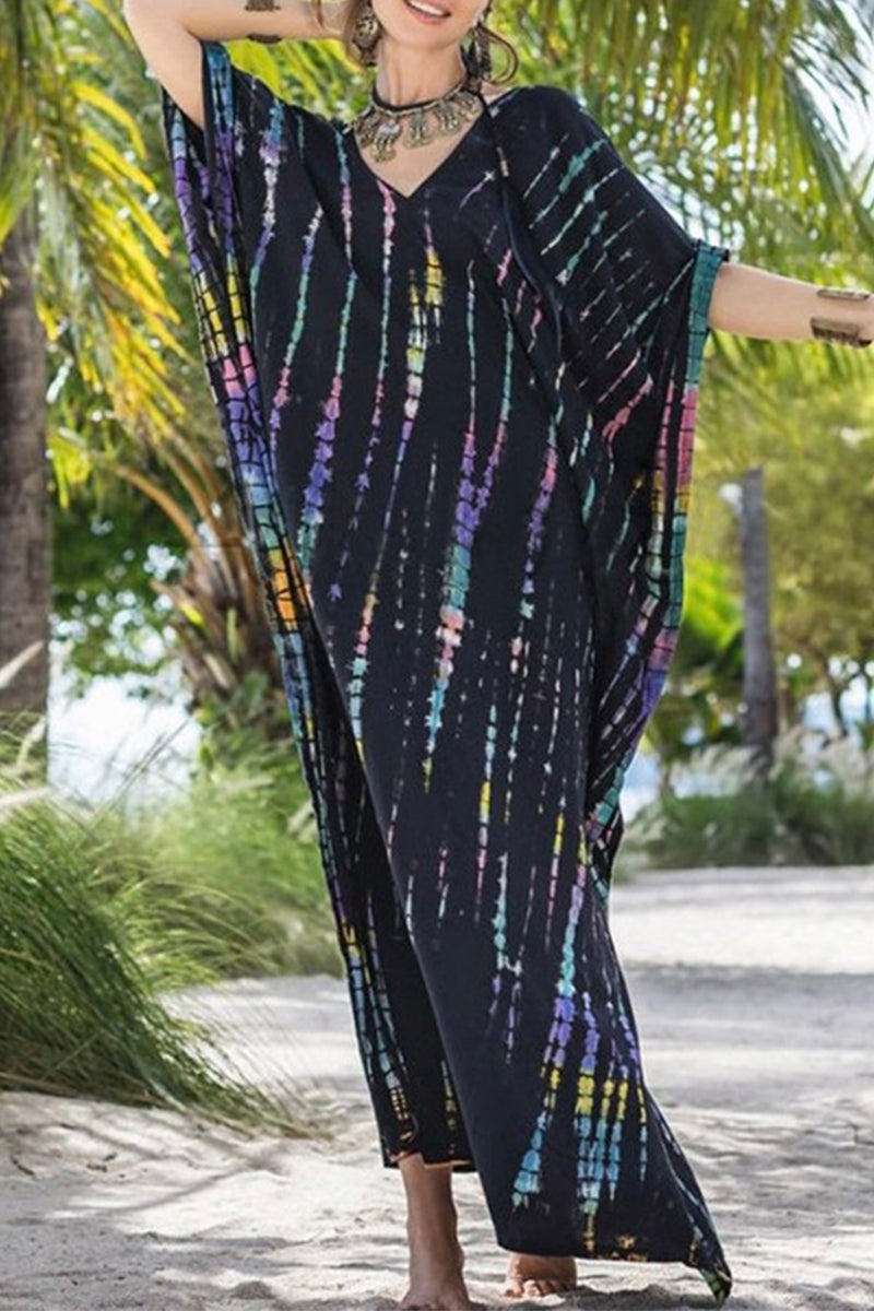 Valenzora | Lässiges Strandkleid mit Print als Überwurf für Bademode