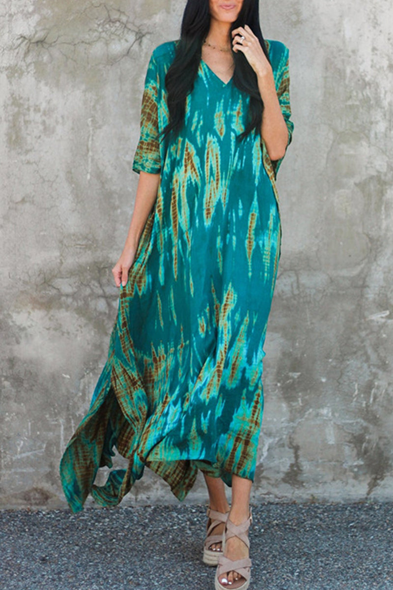Valenzora | Lässiges Strandkleid mit Print als Überwurf für Bademode
