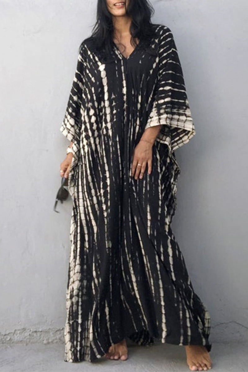Valenzora | Lässiges Strandkleid mit Print als Überwurf für Bademode