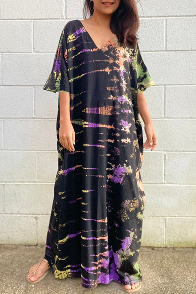 Valenzora | Lässiges Strandkleid mit Print als Überwurf für Bademode