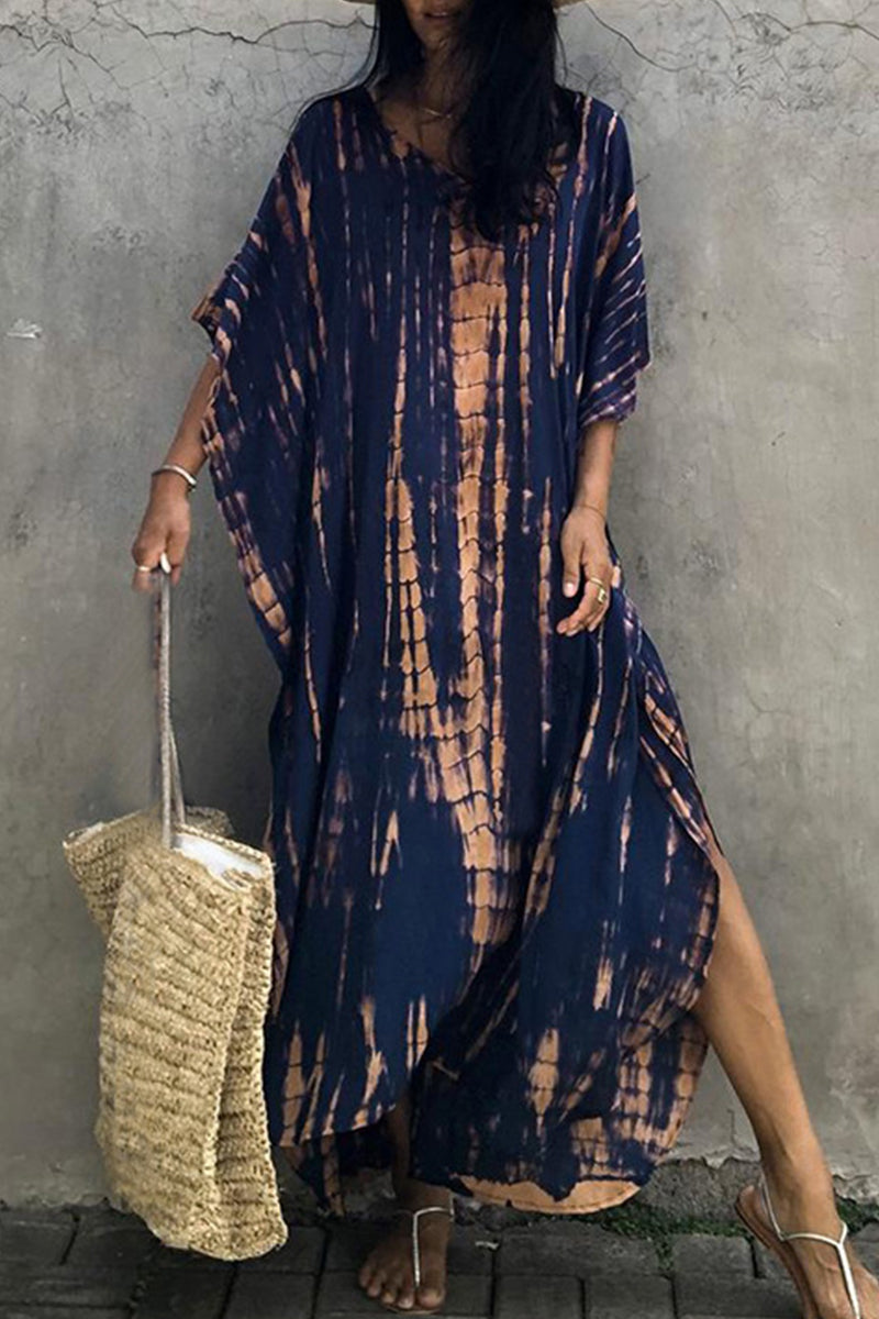 Valenzora | Lässiges Strandkleid mit Print als Überwurf für Bademode