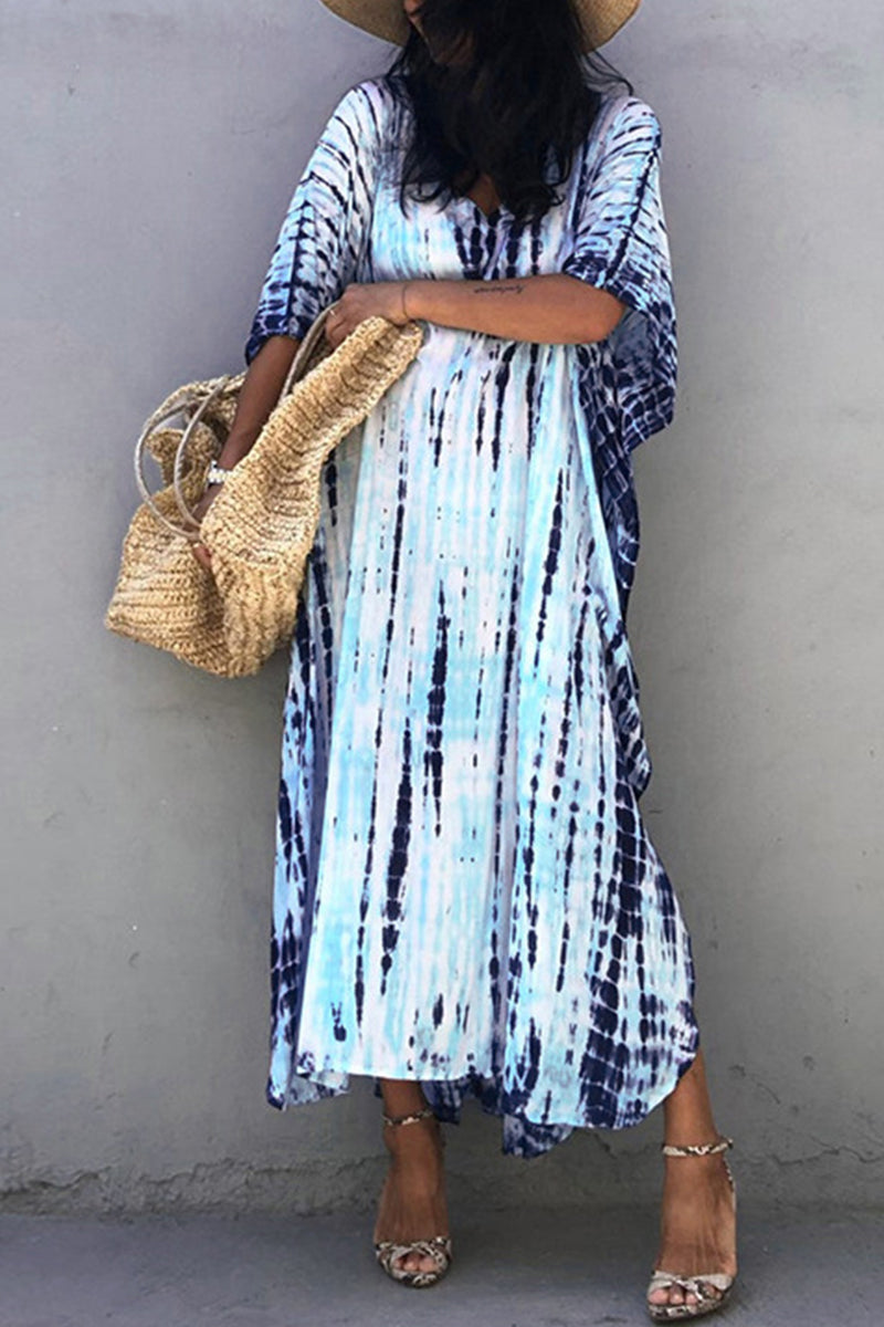 Valenzora | Lässiges Strandkleid mit Print als Überwurf für Bademode