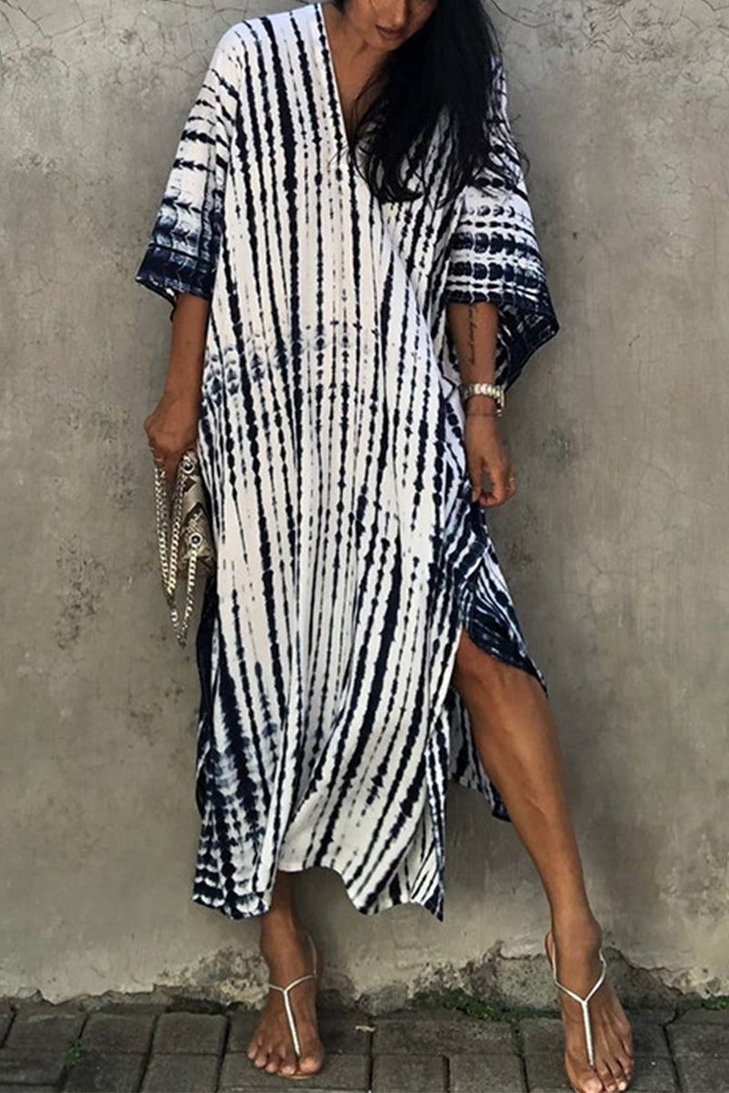 Valenzora | Lässiges Strandkleid mit Print als Überwurf für Bademode