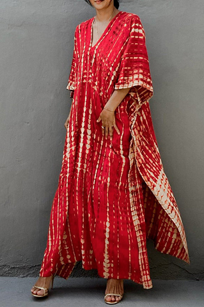 Valenzora | Lässiges Strandkleid mit Print als Überwurf für Bademode
