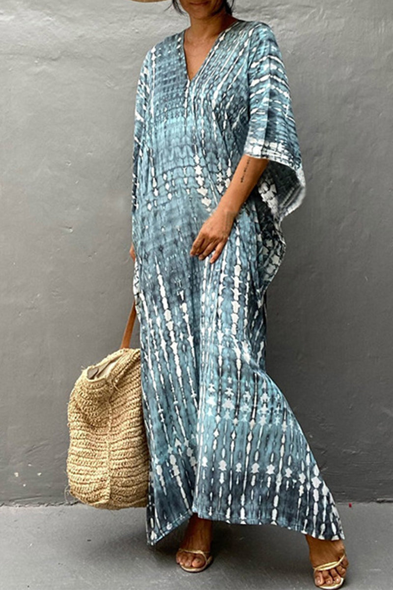 Valenzora | Lässiges Strandkleid mit Print als Überwurf für Bademode