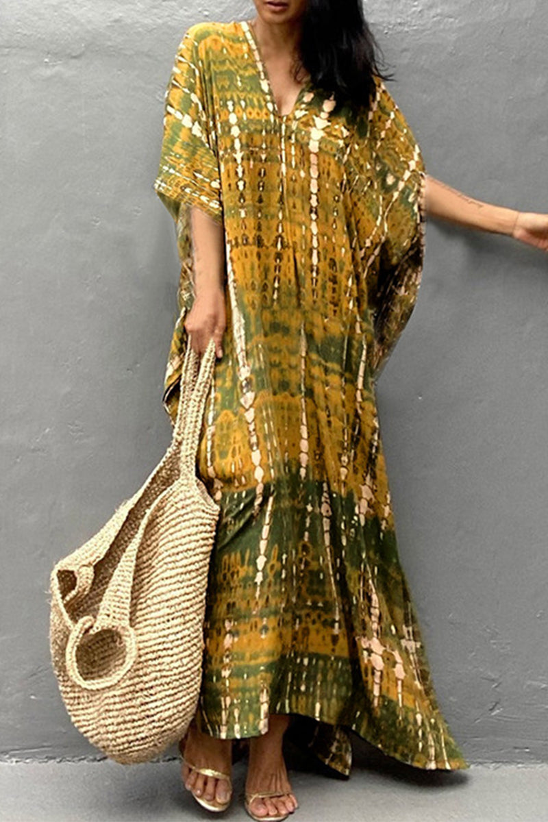 Valenzora | Lässiges Strandkleid mit Print als Überwurf für Bademode