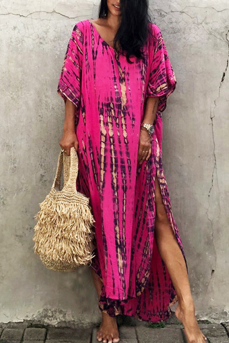 Valenzora | Lässiges Strandkleid mit Print als Überwurf für Bademode