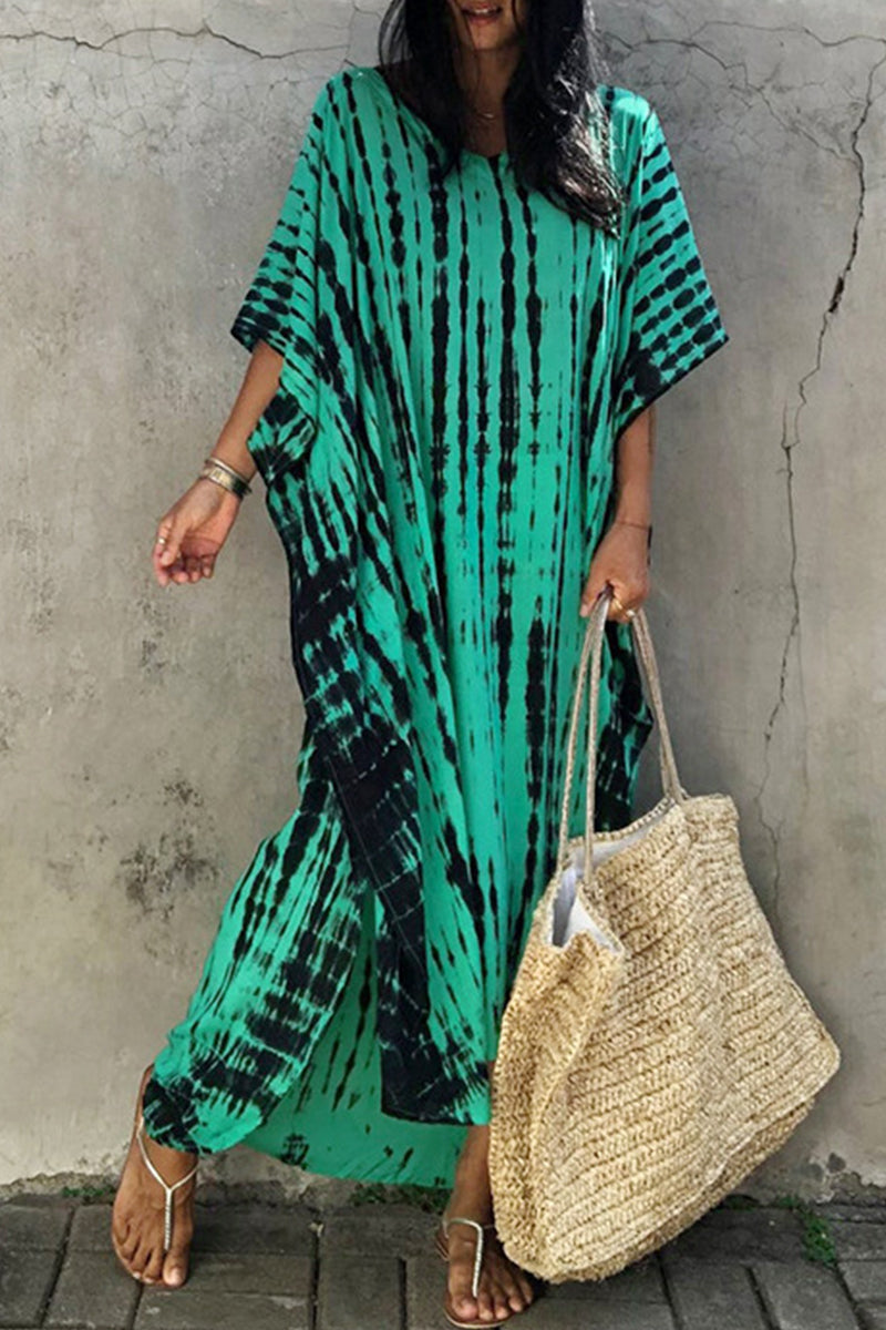 Valenzora | Lässiges Strandkleid mit Print als Überwurf für Bademode