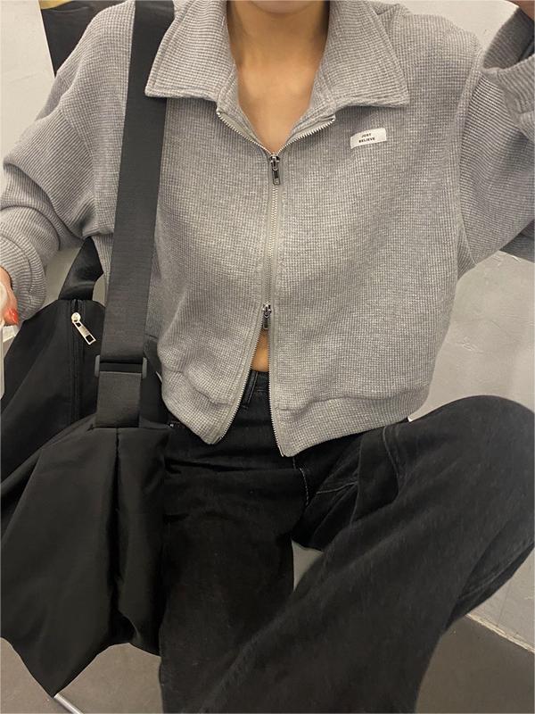 Valenzora | Crop Jacket with Zipper