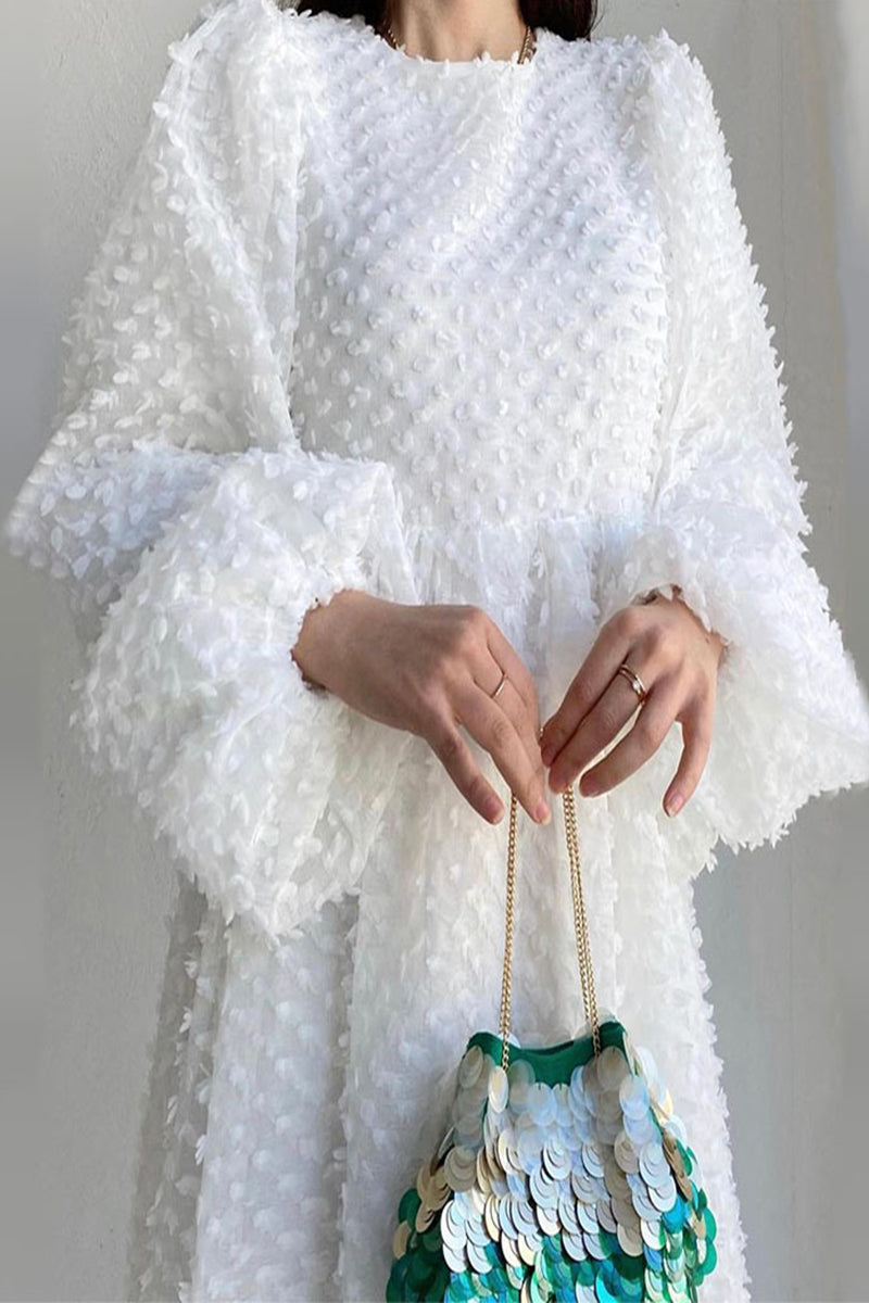 Valenzora | Elegante, schlichte A-Linien-Kleider mit Patchwork und Rundhalsausschnitt – 5 Farben
