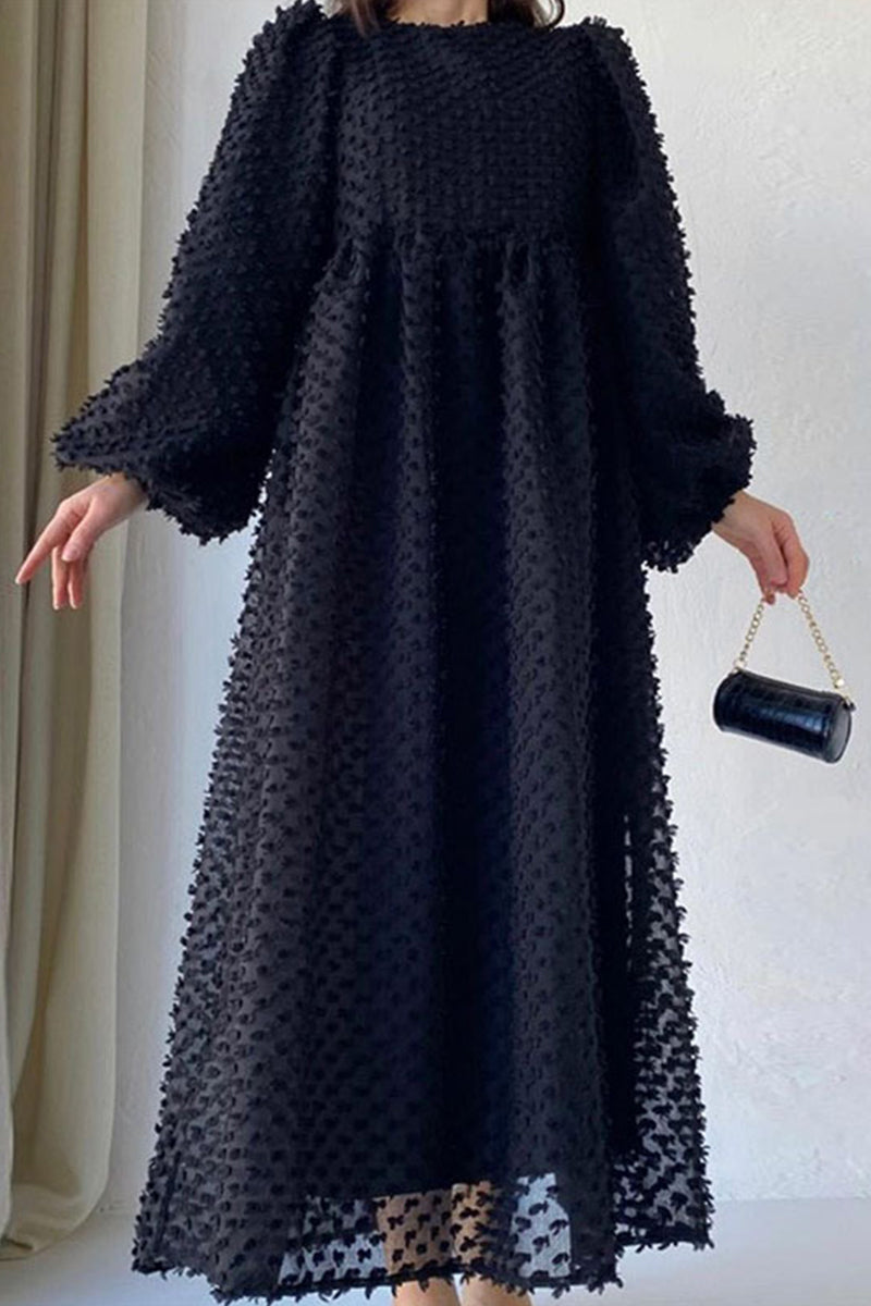 Valenzora | Elegante, schlichte A-Linien-Kleider mit Patchwork und Rundhalsausschnitt – 5 Farben