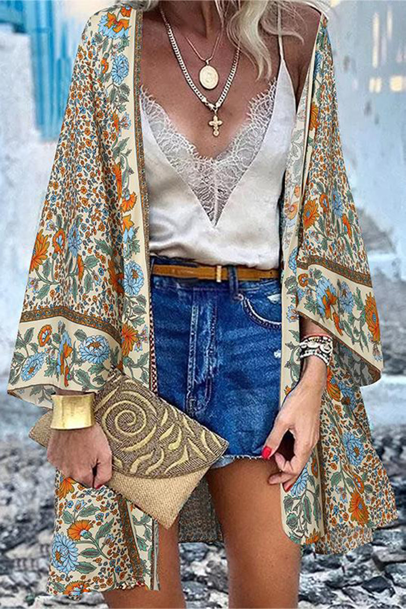 Valenzora | College Print Patchwork Cardigan Kragen Oberbekleidung