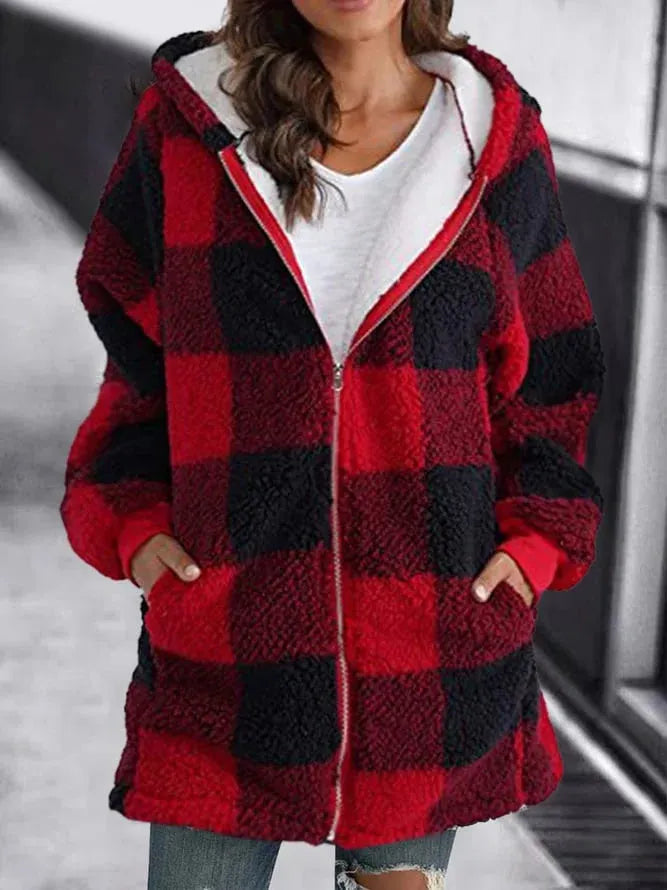 Women's Checkered Coat