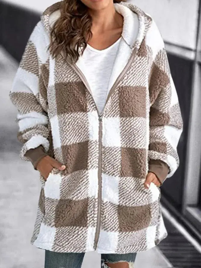 Valenzora - Women's Fleece Jacket with Hood