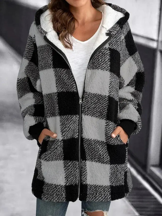 Women's Checkered Coat