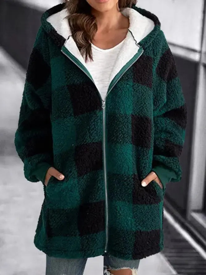 Women's Checkered Coat