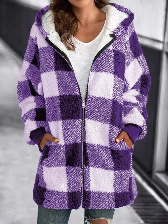 Women's Checkered Coat