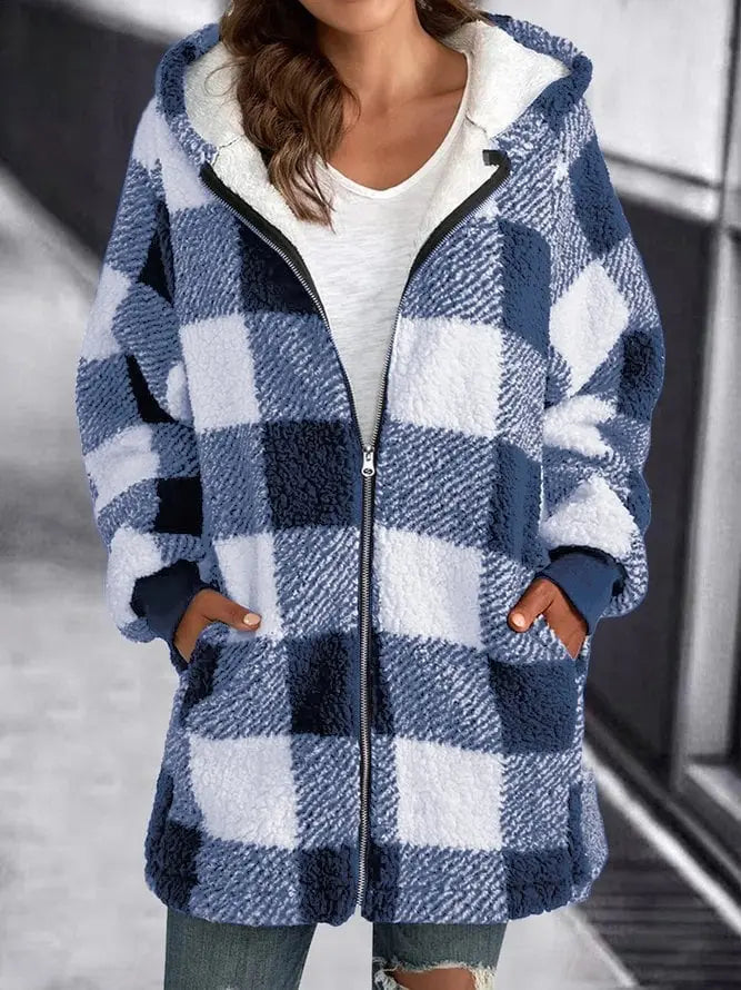 Valenzora - Women's Fleece Jacket with Hood